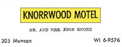 Knorrwood Motel (Four Seasons Motel) - May 1964 Ad